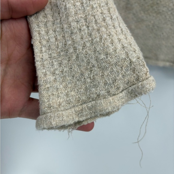 Urban outfitters Out from Under Slouchy Thermal Shirt Waffle beige Knit small - Picture 8 of 16